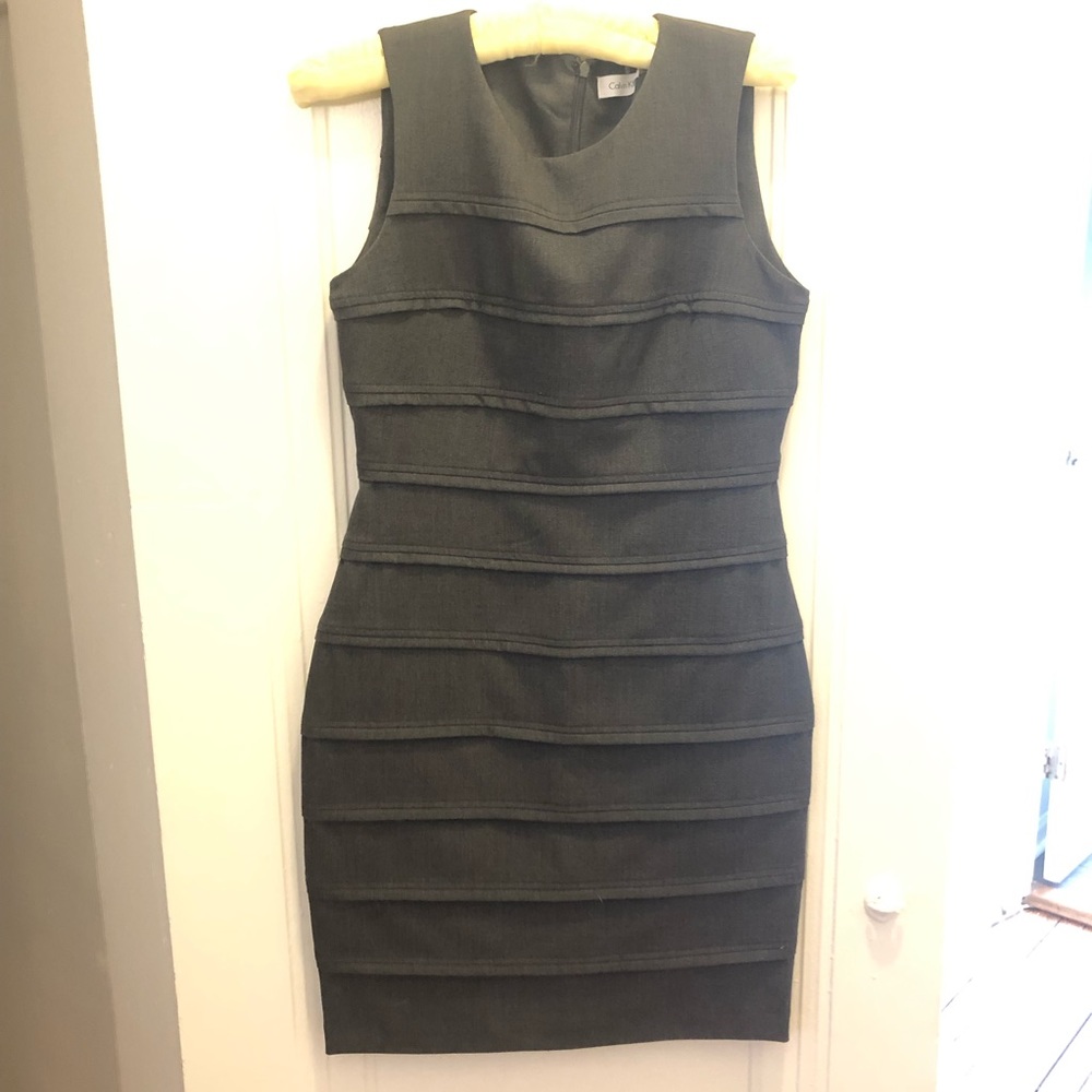 Calvin Klein grey mini dress